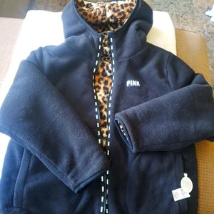 Victoria's secret reversible zip Sherpa hoodie